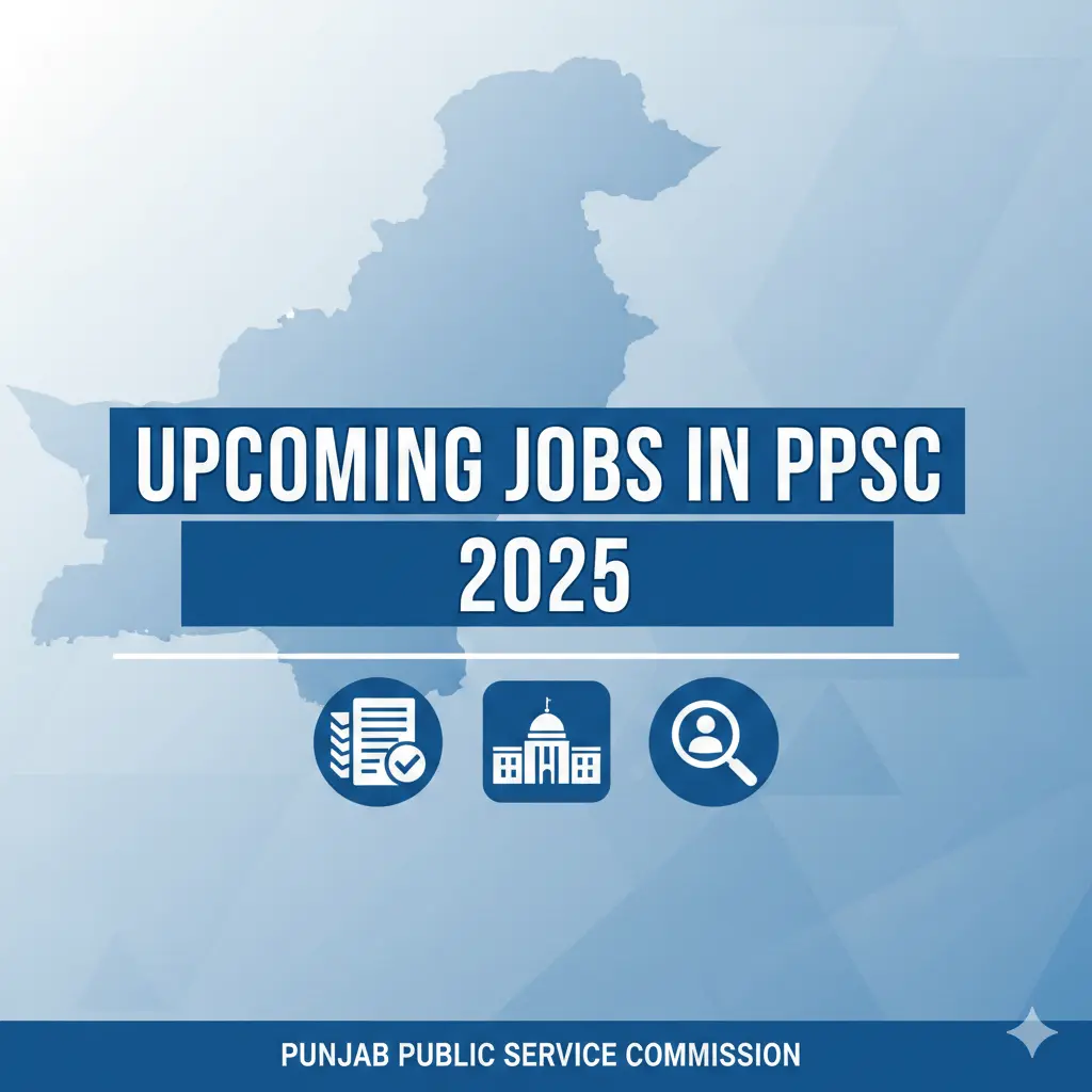 Powerful upcoming jobs in PPSC 2025 thumbnail showing Punjab government career opportunities and recruitment updates.