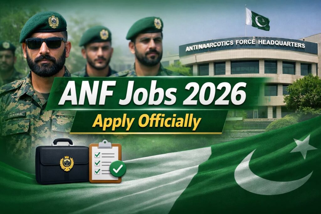 ANF Jobs 2026 – Apply online for secure federal careers in the Anti-Narcotics Force Pakistan