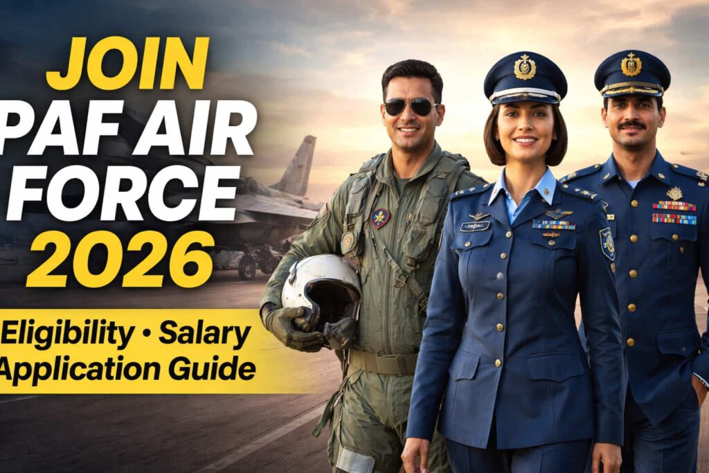 Complete, trusted details to join paf air force in 2026, including eligibility, salary, and step-by-step application guidance you can safely follow.
